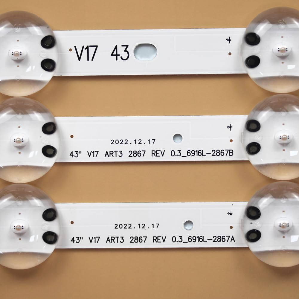 4 Tiras LED LG 43LJ614V 43LJ610V | Envío desde España