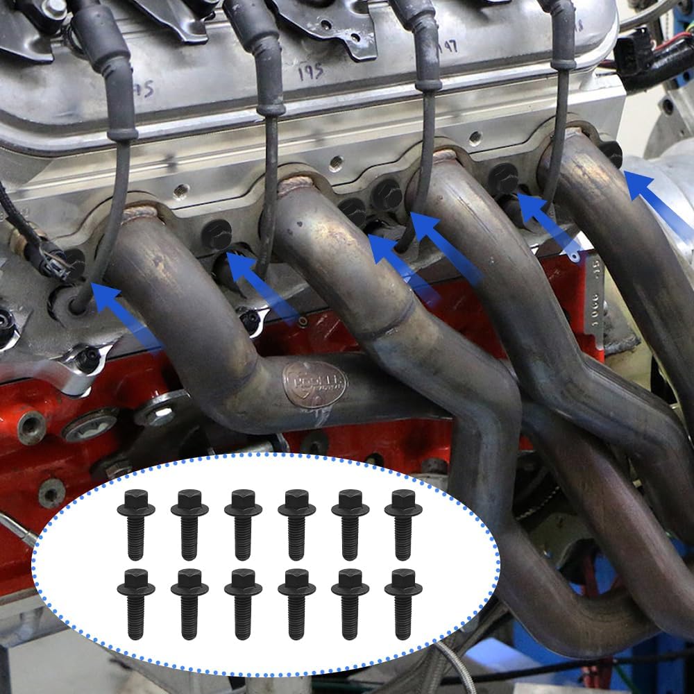 Exhaust Manifold Bolts for LS3 LS1 LS2 S10 C10 LT1 LQ4 LS9 LM7 LR4 LS6 LQ9 L33 LH6 L92 L76 L99 L96 L82 L83 L84 L86 L87 LS & LT series engines 551696