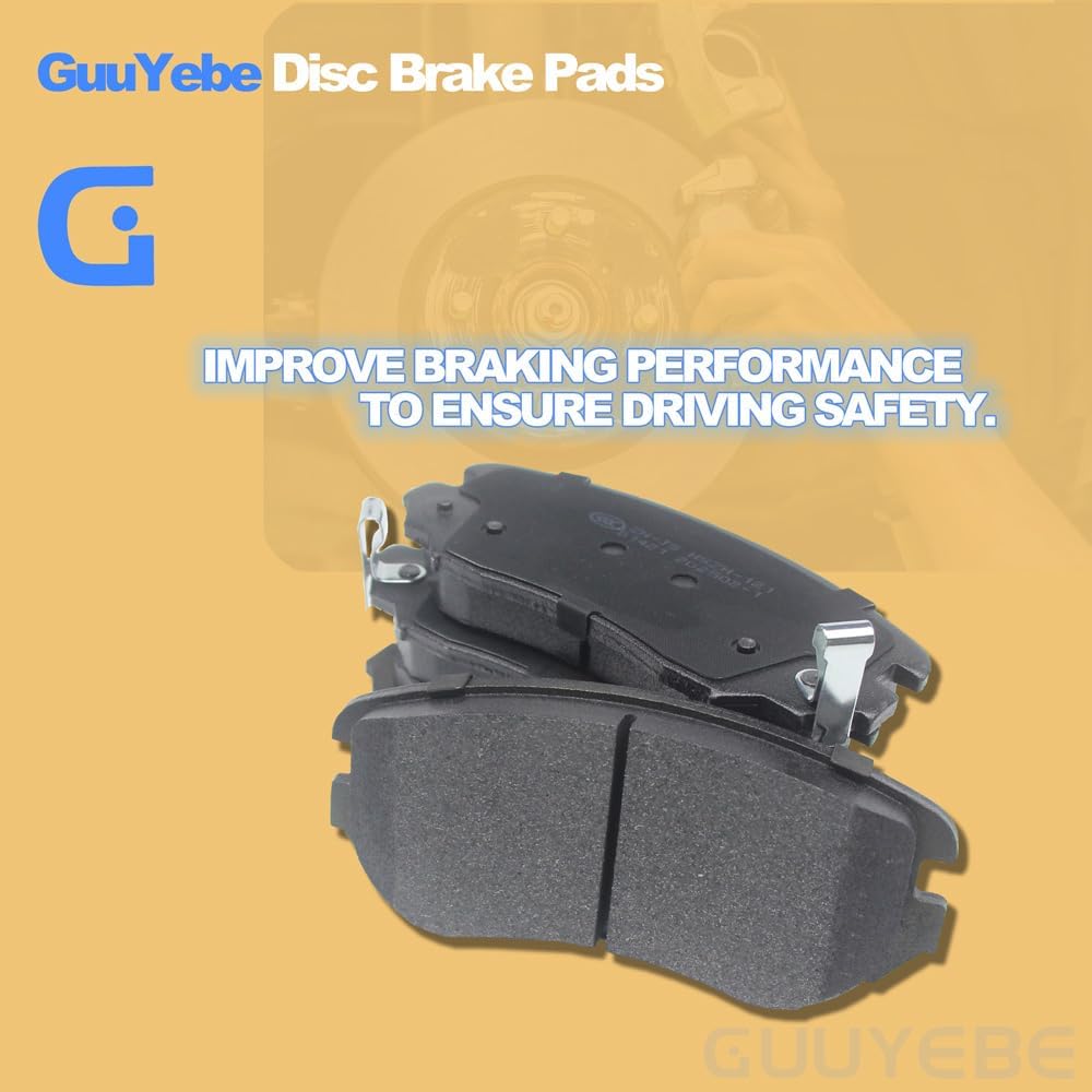 4 PCS Ceramic Brake Pads Front,For Chevy 2013-2016 Malibu 2010-2017 Equinox 2014-2020 Impala,For GMC 2010-2017 Terrain,For Buick LaCrosse Regal,For Saab 9-5 Cadillac ELR,1421,QC1421,BC1421