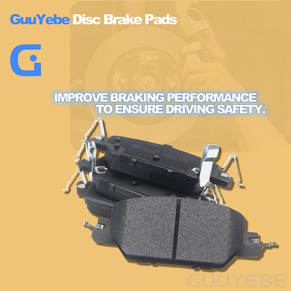 4 PCS Rear Ceramic Brake Pads,For Honda 2017-2023 CRV CR-V, Replace for 2037 D2037 BC2037