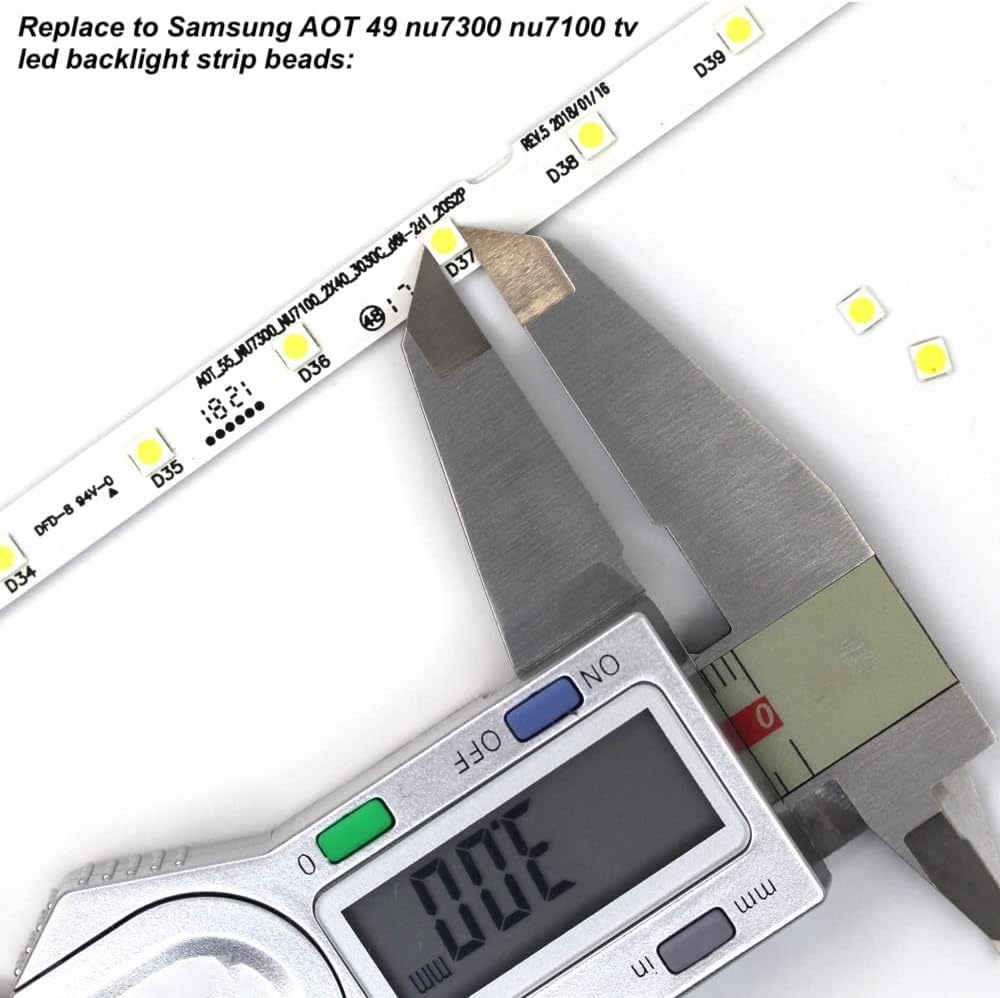100pcs 6V High Power LED Backlight 3030 lamp Beads for Tv 1.8W 97-100LM LCD TV Lamp Beads 6V SMD Cool White Application