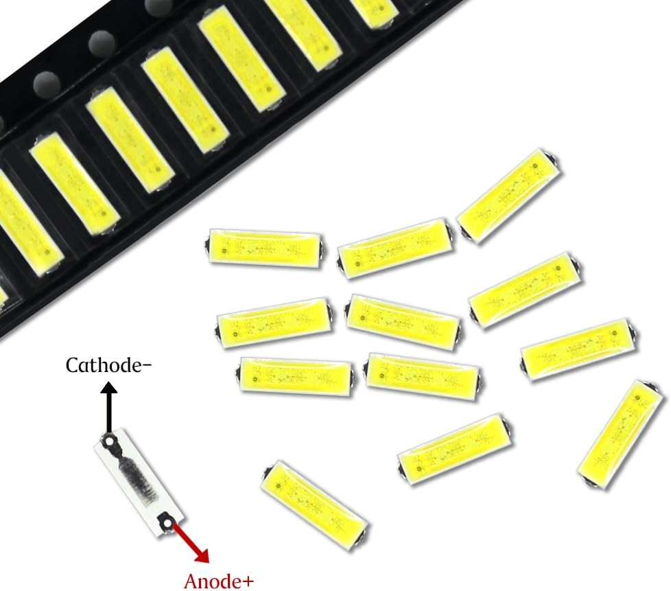 7020 2070 3V 6V SMD Chip LED TV Backlight Beads for LCD LED Backlight Strip Compatible with UN65NU6900F BN96-45635A UN65RU7200F UN65NU7100F LM41-00614A Samsung Lamp Bead Replacement