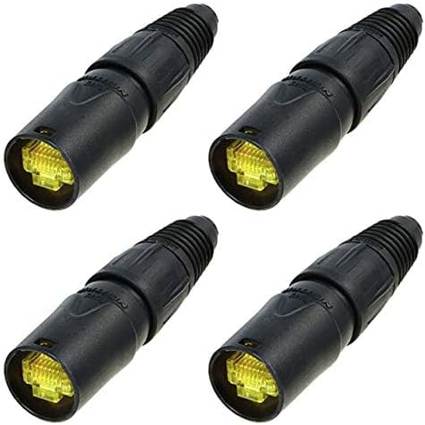 Neutrik NE8MX-B-1 Ethercon Cable Connector 4-Pack