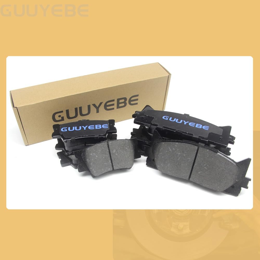 8 PCS Ceramic Brake Pads Front and Rear,For Toyota 2007-2019 Camry 2008-2018 Avalon,For Lexus 2007-2018 ES350 ES300h,QC1293 D1293 QC1212 D1212