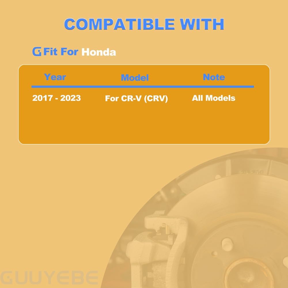 4 PCS Rear Ceramic Brake Pads,For Honda 2017-2023 CRV CR-V, Replace for 2037 D2037 BC2037