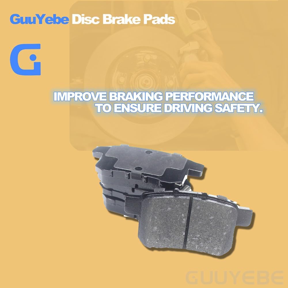 4 PCS Ceramic Brake Pads Rear Set,For Honda 2003-2017 Accord EX LX SE Sport,For 2009-2014 Acura TSX Tech Premium V6