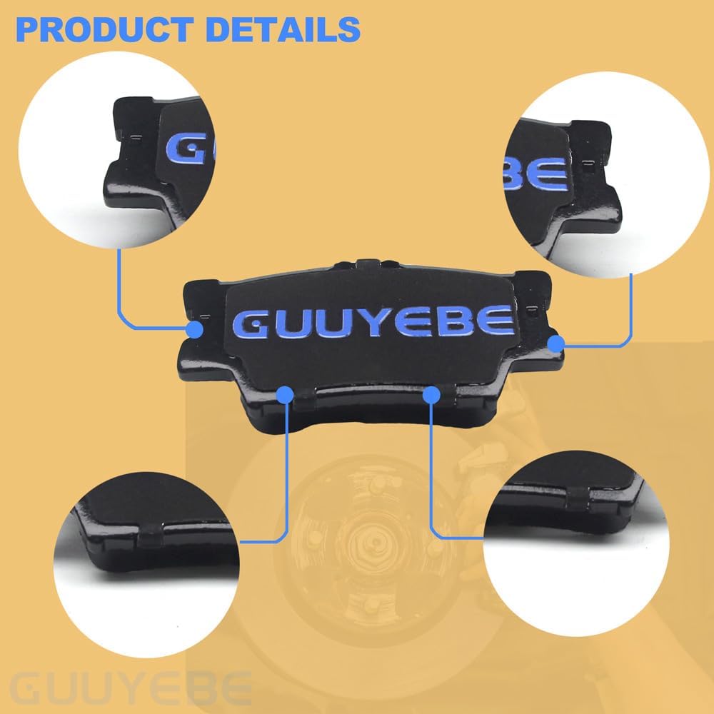 8 PCS Ceramic Brake Pads Front and Rear,For Toyota 2007-2019 Camry 2008-2018 Avalon,For Lexus 2007-2018 ES350 ES300h,QC1293 D1293 QC1212 D1212