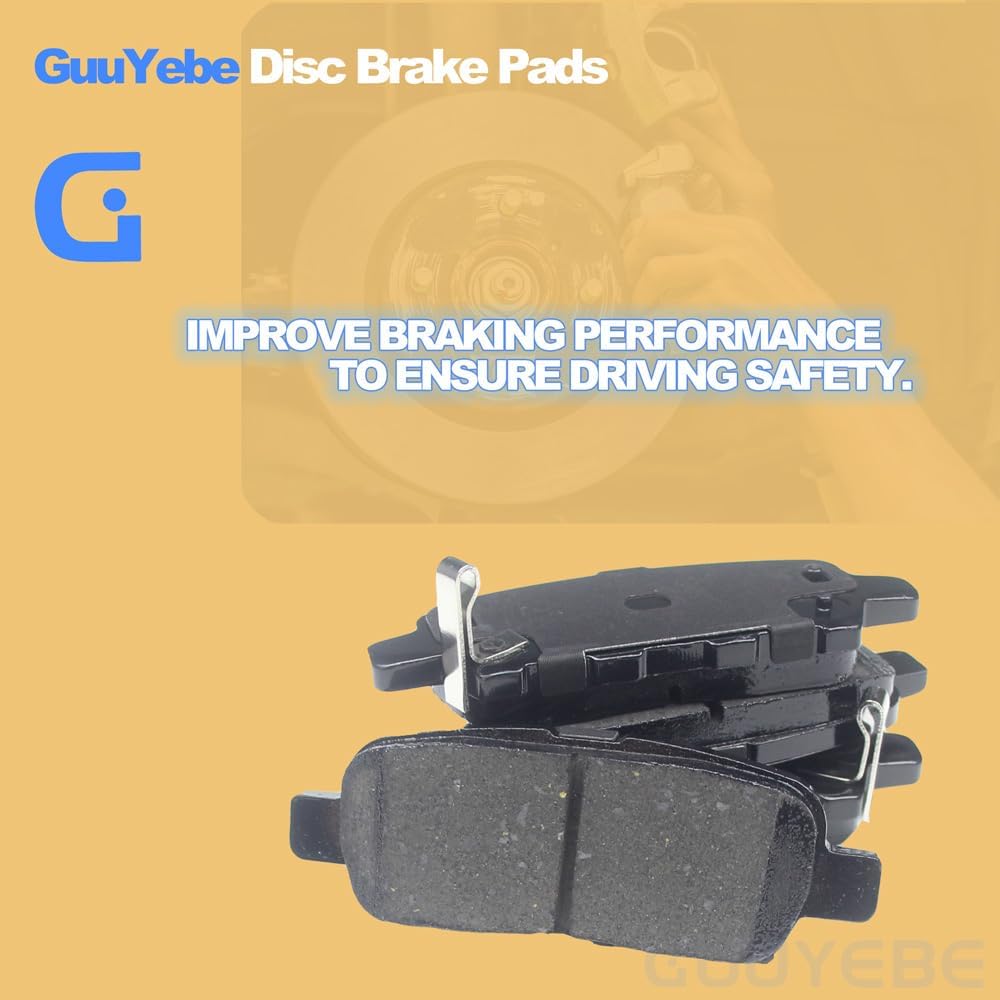 4 Pcs Ceramic Brake Pads Rear Set,For Nissan 2002-2023 Altima and 2011-2020 Leaf, D905 905