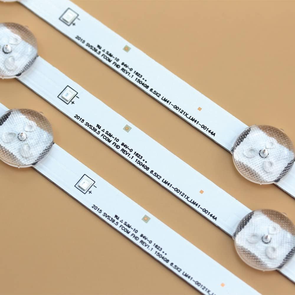 Samsung UN40J5200AF UN40N5200AF UN40J520DAF BN96-37622A UN40J5200AFXZA UN40N5200AFXZA LED Backlight Strips for 40 inch TVs V5DN-395SM0-R2 LM41-00144A UN40N5200 UN40J520D V400HJ6-PE1 BN44-00851A 37622A