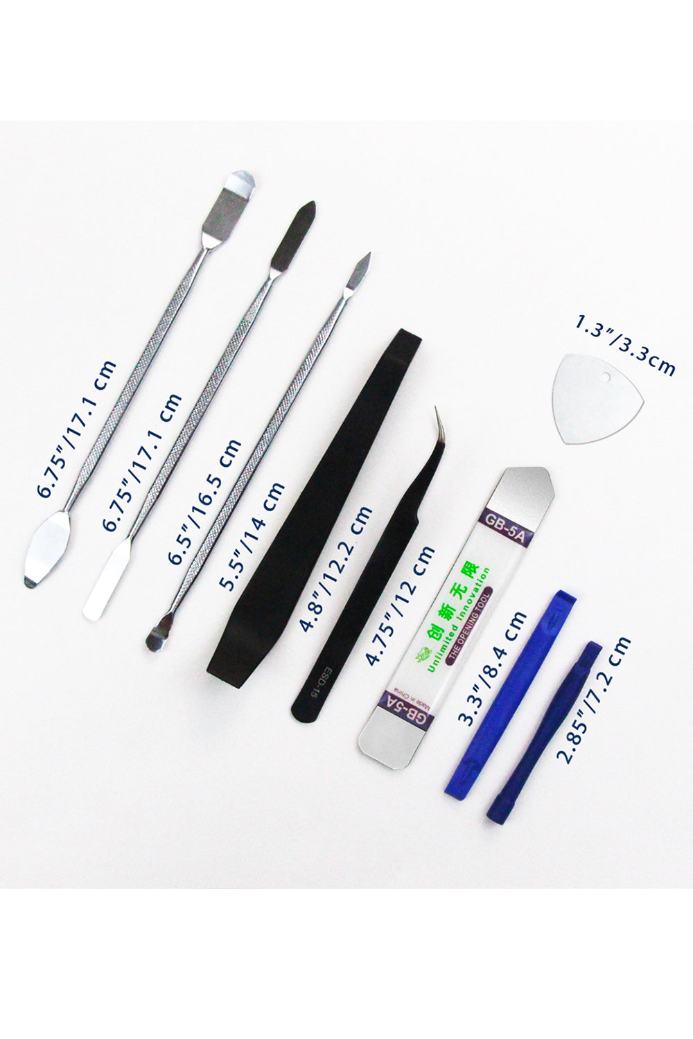 GuuYebe Trim Removal Tool, Pry Tools Include Plastic Spudger Metal Prying Precision Tweezers Opening Tools for Car Panel Tvs Screen Auto Laptop Phone Electronics Automotive Door Repair Clip Kit Set