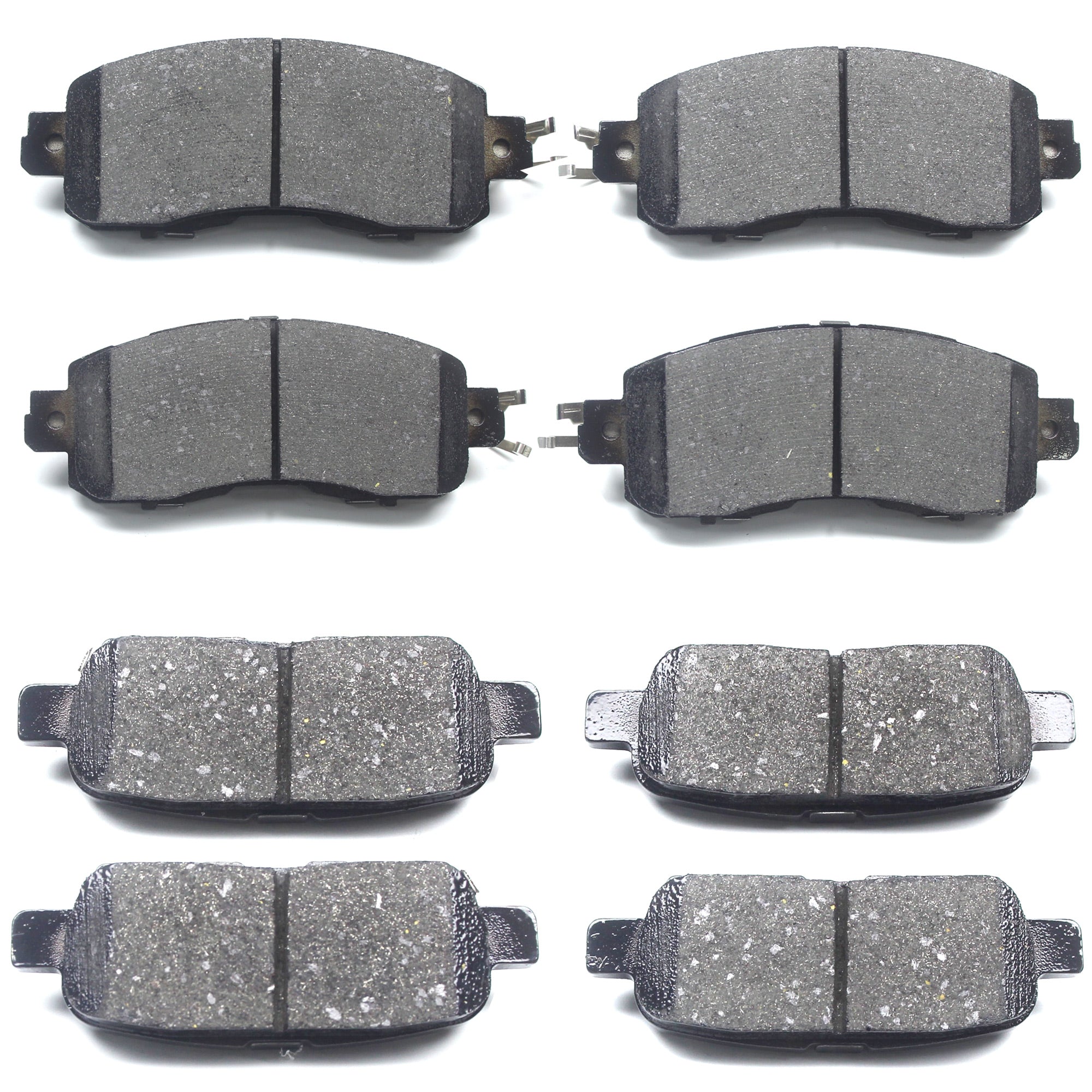 GuuYebe Ceramic Brake Pads Front and Rear Set,For Nissan 2002-2023 Altima and 2011-2020 Leaf , D905 D1650 1650 905,Set of 8 PCS