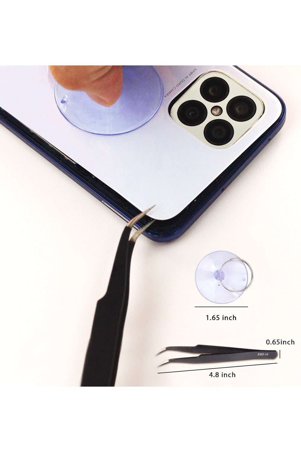 GuuYebe Trim Removal Tool, Pry Tools Include Plastic Spudger Metal Prying Precision Tweezers Opening Tools for Car Panel Tvs Screen Auto Laptop Phone Electronics Automotive Door Repair Clip Kit Set