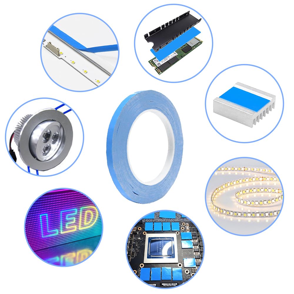 Double Sided Adhesive Tape for TV LED Backlight Strips With magnetic backing sync thermal conductive strong Roll