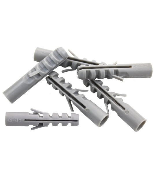 Brick Wall Anchors, Heavy Duty Plastic Concrete Wall Anchor for Furniture Installation Expansion Wall Plug Drilling Masonry Hole Universal Fastener Powerful with TV Wall Mount 6PCS GuuYebe