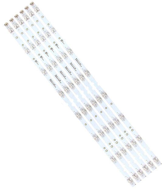 GuuYebe LED Backlight Strip TV Replacement Part for JL.D65081330-365AS-M_V03 65HR330M08A1 65S421 65S425 65S423 (6pcs)