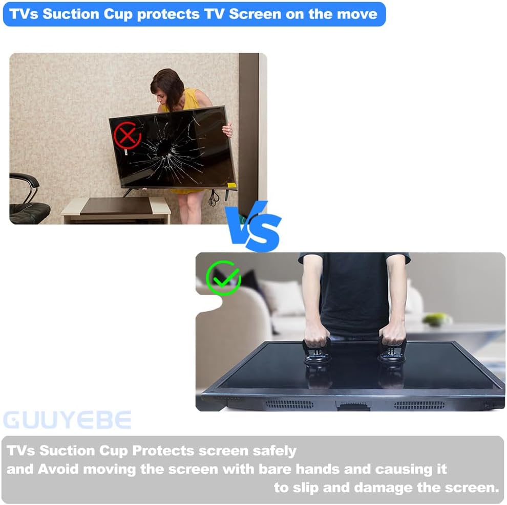 GuuYebe TV Suction Cups for LED LCD Screen Panel Removal Tool Set of 2 PCS | To Repair Television LEDs Backlight Strip