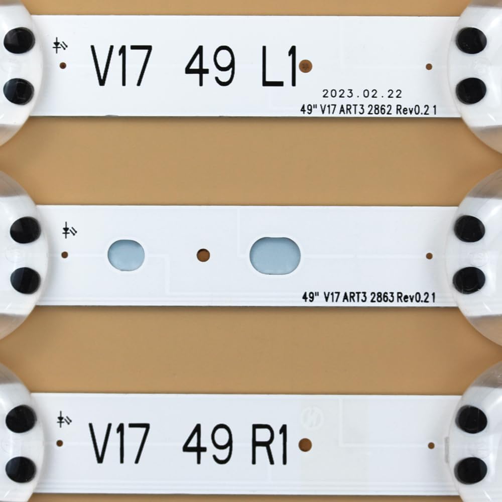 Referencia de compatibilidad de barras LED 6916L-2862A y 6916L-2863A para LG 49UJ6500