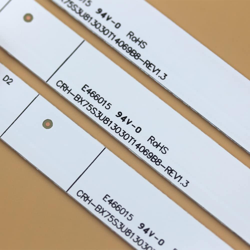 GuuYebe LED Backlight Strip TV Replacement Parts for SVH750A76 75R6E3 75H6570G 75H6510G 75R61G 75H78G HD750S3U81 HD750S3U81-TAB1 CRH-BX75S3U813030T14069B8-REV1.3 E479275 75 inch Roku tv