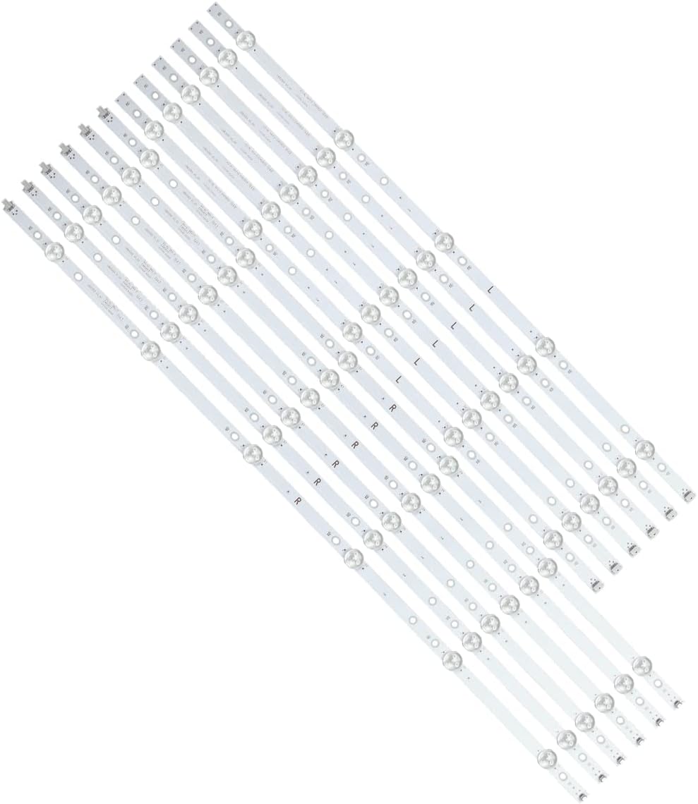GuuYebe E4SW6518RKU E4ST6519RKU NS65DF710NA21 TPT650J1-QUBF90K 65PUS6504 12 Pieces Led Backlight Strip for LB65065 65 inch TV