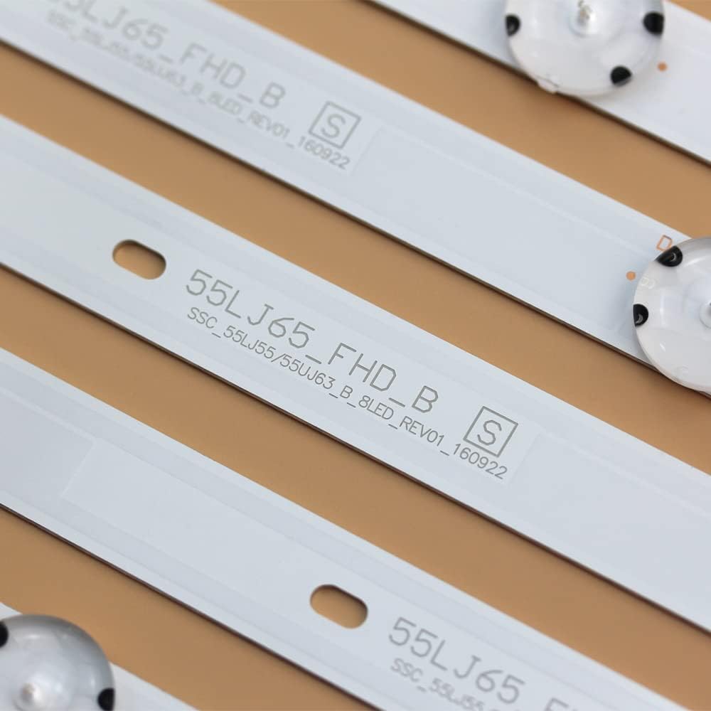 GuuYebe LED Backlight Strip TV Replacement Part for 55UJ6300-UA 55LJ55_FHD 55UJ63_UHD 55LJ63_UHD 55UJ55 55LJ5500-UA HL-99550A30-0401A-01 55LJ55 55UJ63 EAV63632405 EAV63632406 EAV63673005