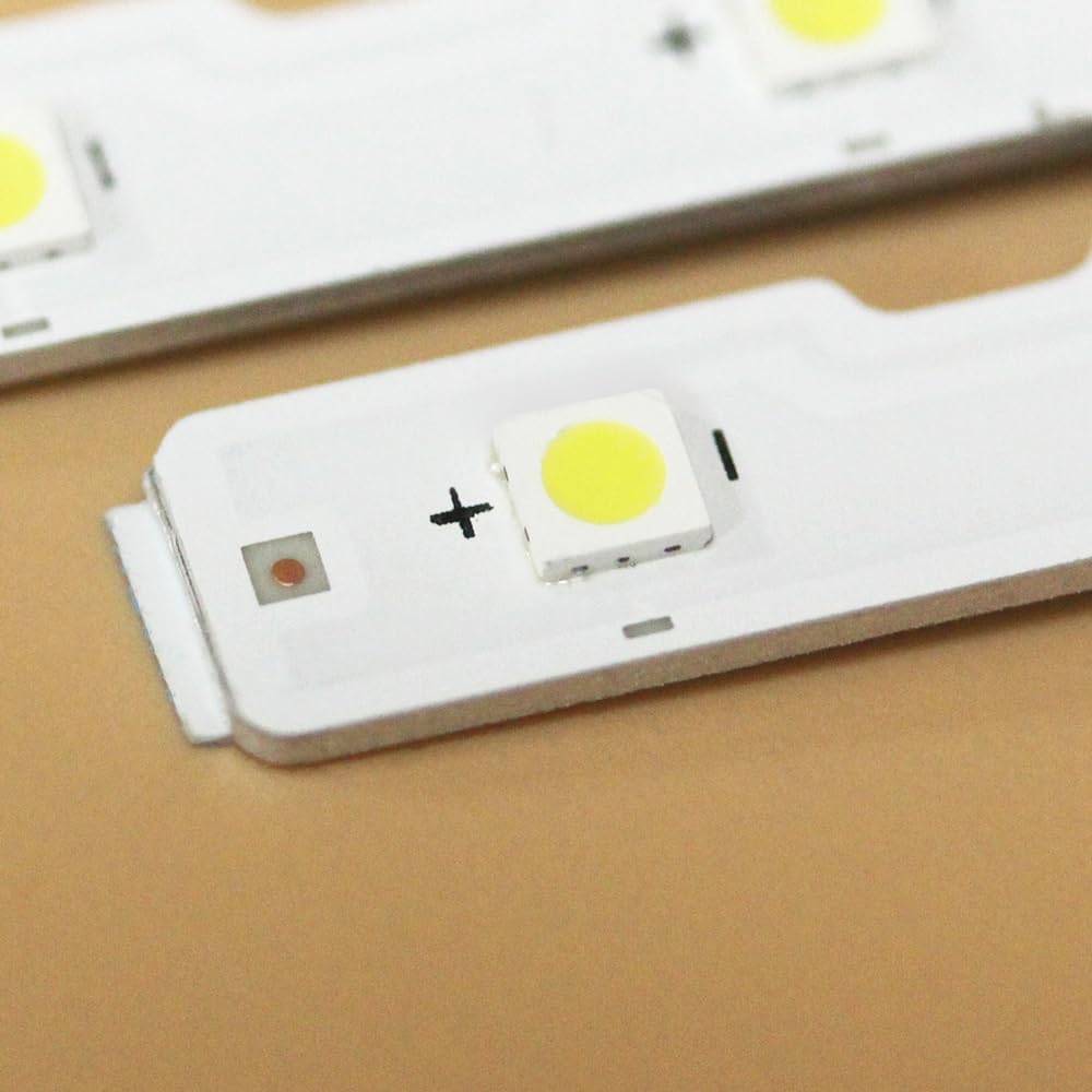 GuuYebe 2pcs LED Backlight Strip TV Replacement Part for 55'' TVs UN55NU6900F UN55NU6900 UE55NU7300 55NU7100 UE55NU7400 BN96-45913A BN61-15485A UN55NU7090 UN55RU7100 UN55NU6950 UN55NU7200 E88441