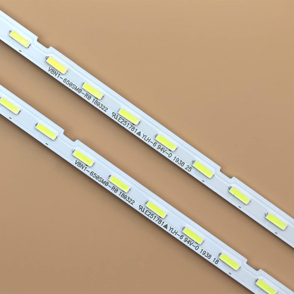 GuuYebe LED Backlight Strip TV Replacement Parts for BN96-45635A UN65NU6900 UN65NU6900F UN65NU7100 UN65NU7100F UN65RU7200 UN65RU7200F UN65NU7300F UN65NU6900FXZA V8N1-650SM0 45635A LM41-00614A 65 inch