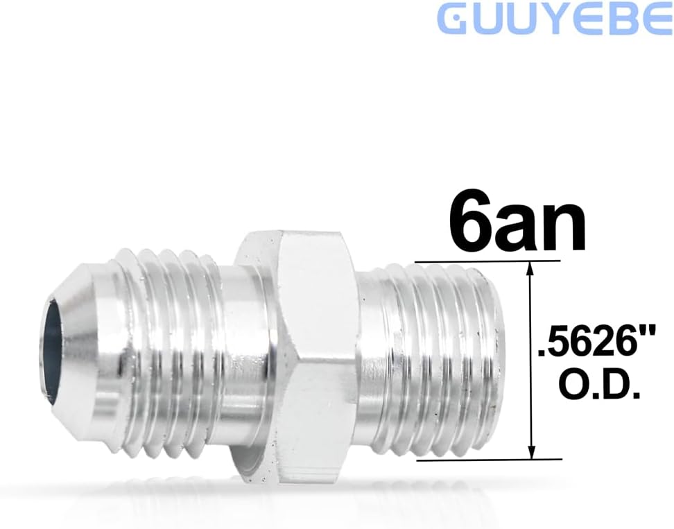 GuuYebe Transmission Adapter Fittings 6AN Flare to 1/4