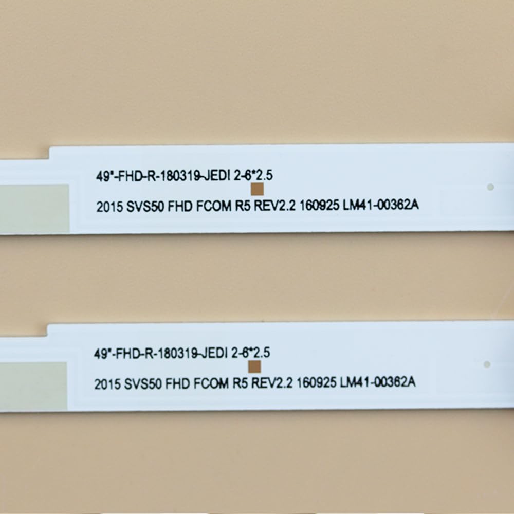 GuuYebe BN96-38526A BN96-38527A LED Backlight Strip TV Replacement Part for 50 inch TVs UN50J5000AFXZA UN50J5200AFXZA UN50J5200 UN50J5000 UN50J5300 V5DN-500SMA 500SMB-R1