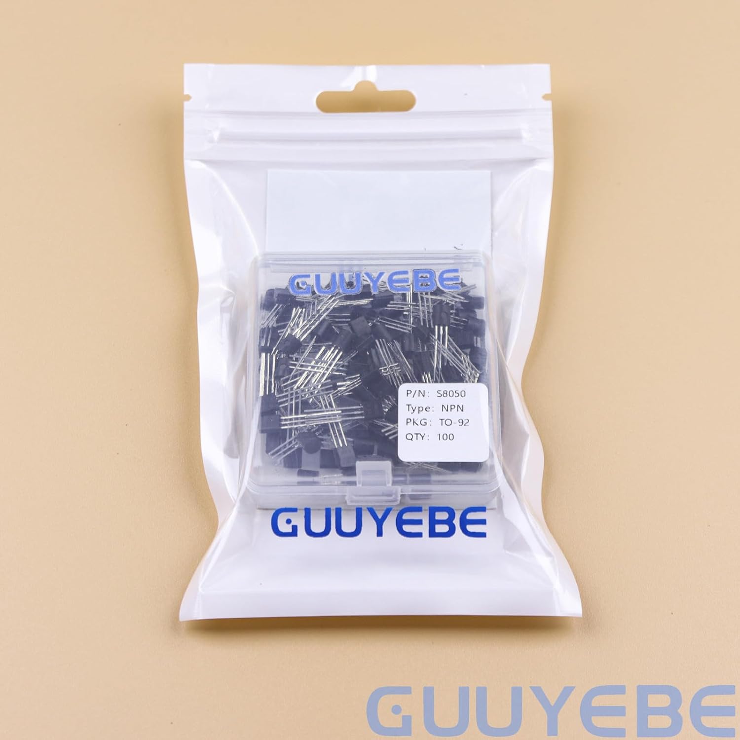 GuuYebe S8050 Transistor TO-92 NPN BJT Transistors of Semiconductor Products