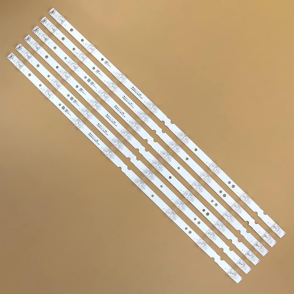 GuuYebe LED Backlight Strip 8 Lamp for 65S421 65S425 65S423 65S4 65S423TFAA 65S425LACA L65P65US 65U5850C 65S425TMBA JL.D65081330-365AS-M V03 65HR330M08A1 4C-LB6508-HR01J PF01J GIC65LB51-3030F2 6PCS