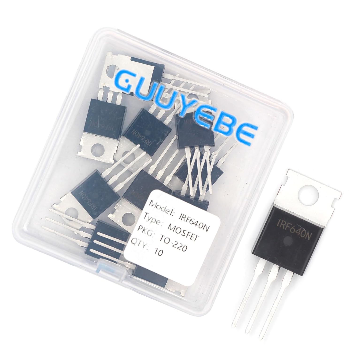 GuuYebe IRF640N IRF640 200V 18A IRF640NPBF N-Channel Power MOSFET TO-220 Transistors of Semiconductor Products