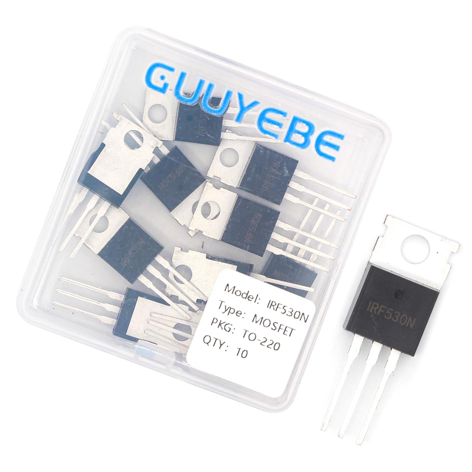GuuYebe IRF530N IRF530 100V 17A IRF530NPBF N-Channel Power MOSFET TO-220 Transistors of Semiconductor Products