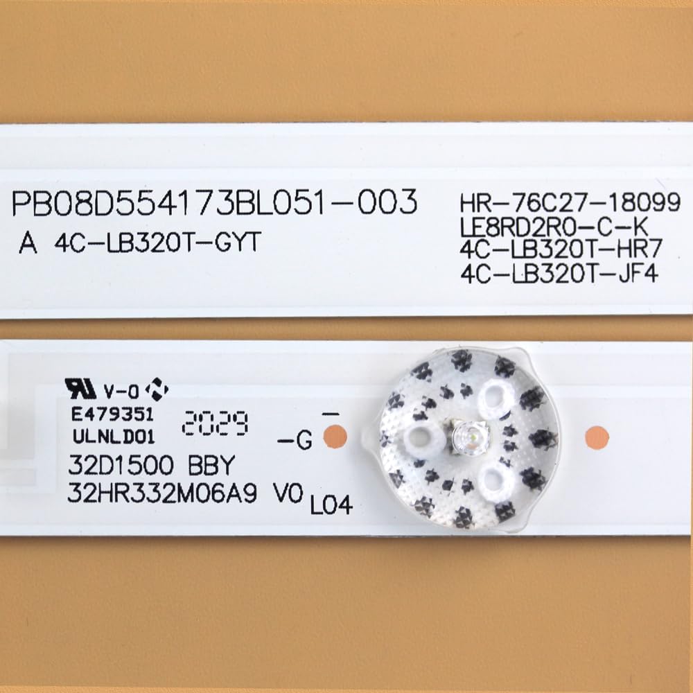 GuuYebe LED Backlight Strip TV Replacement Part for JL.D32061330-004BS-M NS-32DR310NA17 TH-32D500C T32D16DH 4C-LB320T-JF4 006-P1K3570A 32L310U18 32D3503V1W6C1B55412M