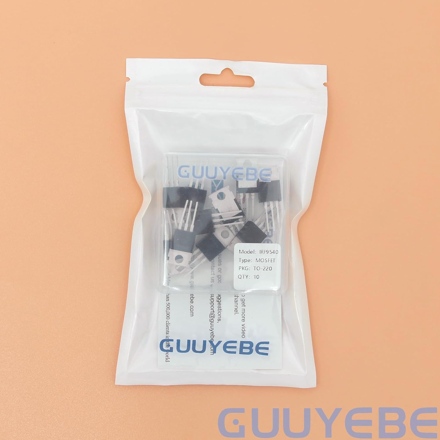 GuuYebe IRF9540 IRF9540N 100V 18A IRF9540NPBF P-Channel Power MOSFET TO-220 Transistors of Semiconductor Products