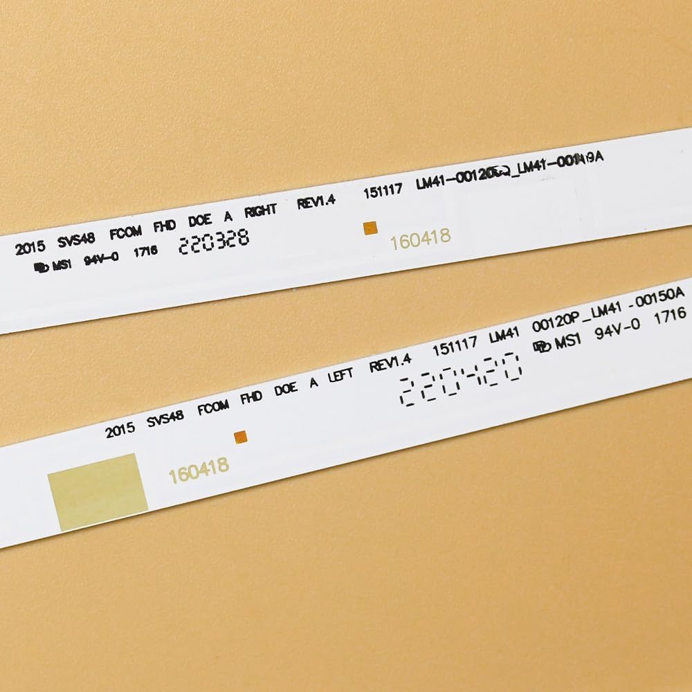 GuuYebe BN96-37296A BN96-37297A UN48J5200AF UN48J5201AF UN48J520DAF UN48J6200AF LED Backlight Strips for TV V5DN-480SMB-R3 V5DN-480SMA-R4 LM41-00120P 2015SVS48