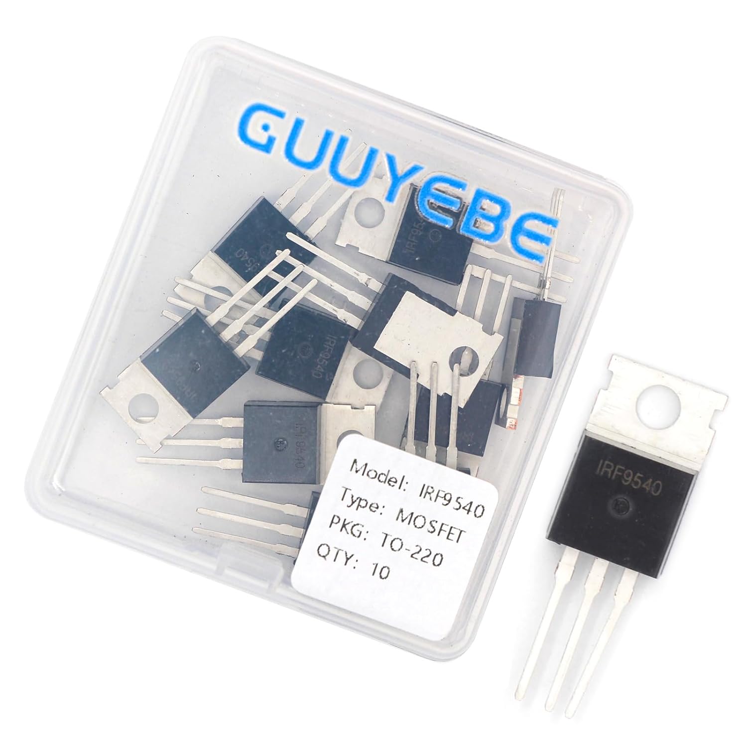 GuuYebe IRF9540 IRF9540N 100V 18A IRF9540NPBF P-Channel Power MOSFET TO-220 Transistors of Semiconductor Products