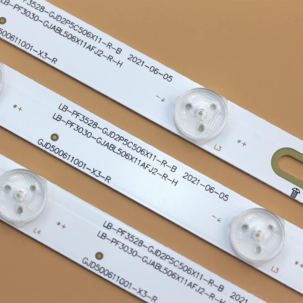 GuuYebe TT5008T LED Backlight Strips for LC-50LB481C LC-50LB481U LC-50LB371C 50LB481U 50PUT6400 50PFT4509 50PFH4009 500TT64 500TT63 LB50045 50PFH5300 GJD500611002-X2-L-R LB-PF3528-GJD2P5C506X11-R-B