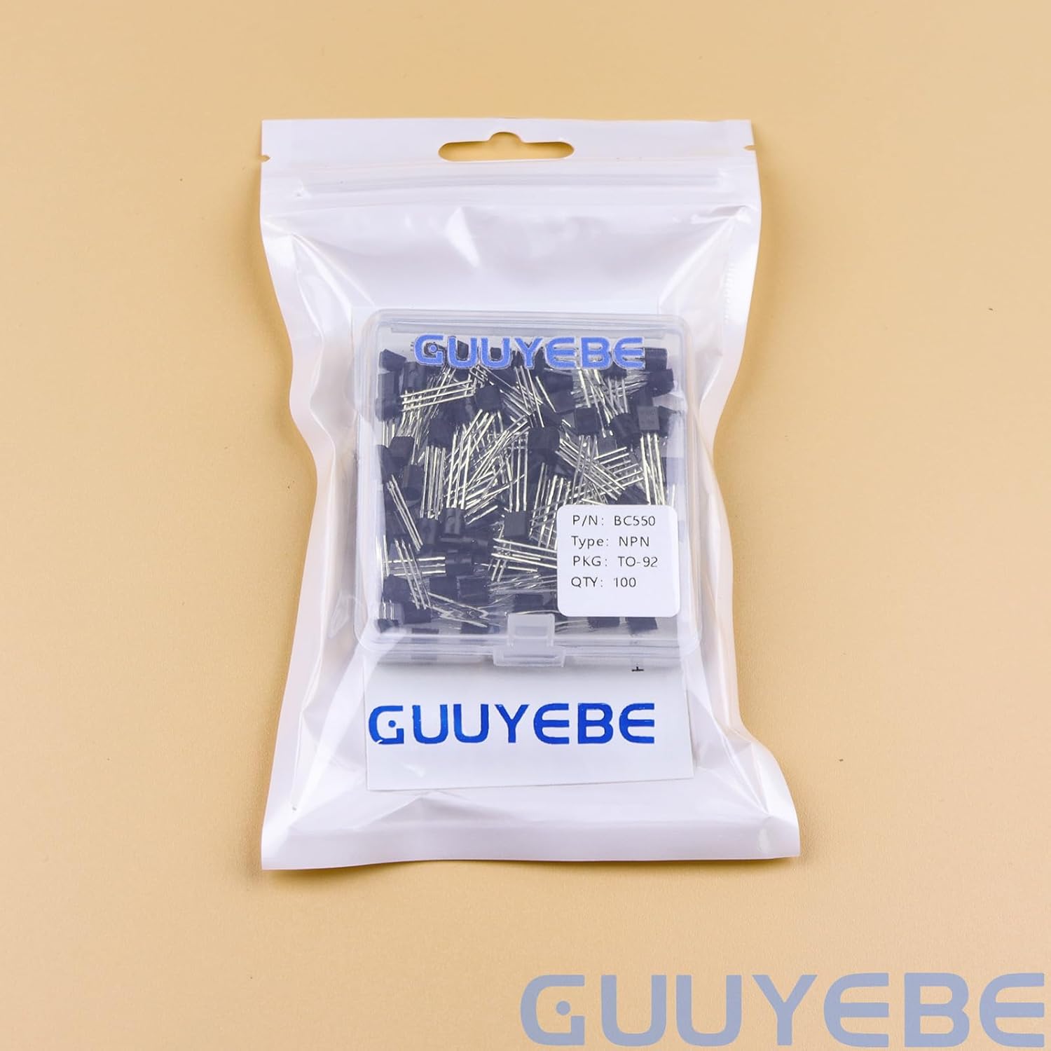 GuuYebe BC550 Transistor TO-92 NPN BJT Transistors of Semiconductor Products