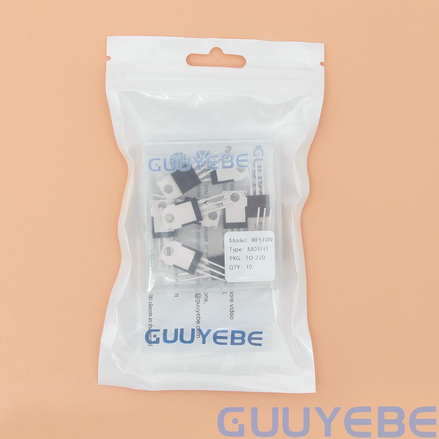 GuuYebe IRF510N IRF510 100V 5.6A IRF510NPBF N-Channel Power MOSFET TO-220 Transistors of Semiconductor Products