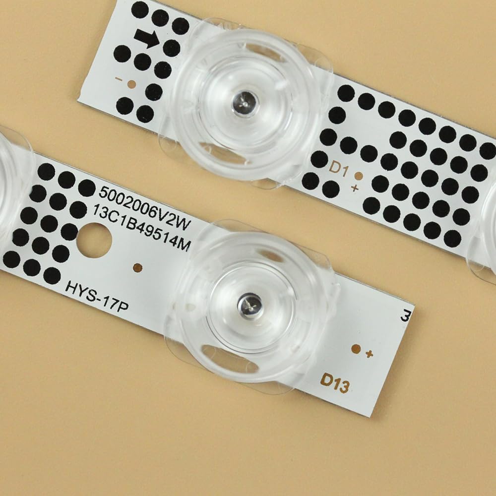 GuuYebe LED Backlight Strip TV Replacement Part for 50P615 50G61 50S525 50S435 50S434 50S43 50G63 4C-LB5013-ZM06J LVU500NDEL 4C-LB5013-ZM 4C-LB5013-YH01J GIC50LB45_3030F2.1D