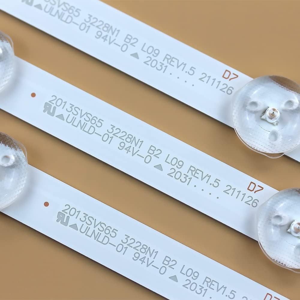 GuuYebe UN65J6200AF BN96-29076A LED Backlight Strips for 65 inch TVs 2013SVS65 BN96-29077A UN65J620DAF UN65H6203BF LM41-00001J LM41-00001K D3GE-650SMA-R3 D3GE-650SMB-R1 131015 34562A 34563A