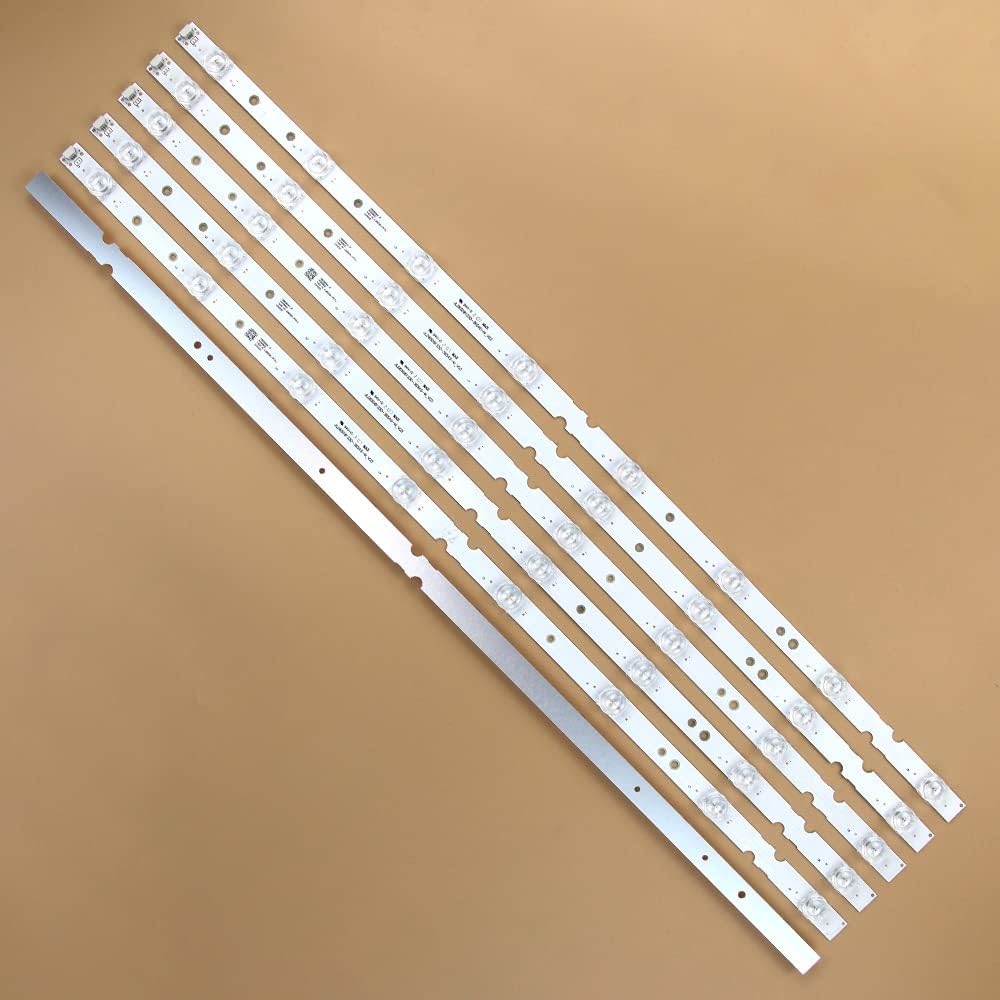 GuuYebe LED Backlight Strip 8 Lamp for 65S421 65S425 65S423 65S4 65S423TFAA 65S425LACA L65P65US 65U5850C 65S425TMBA JL.D65081330-365AS-M V03 65HR330M08A1 4C-LB6508-HR01J PF01J GIC65LB51-3030F2 6PCS
