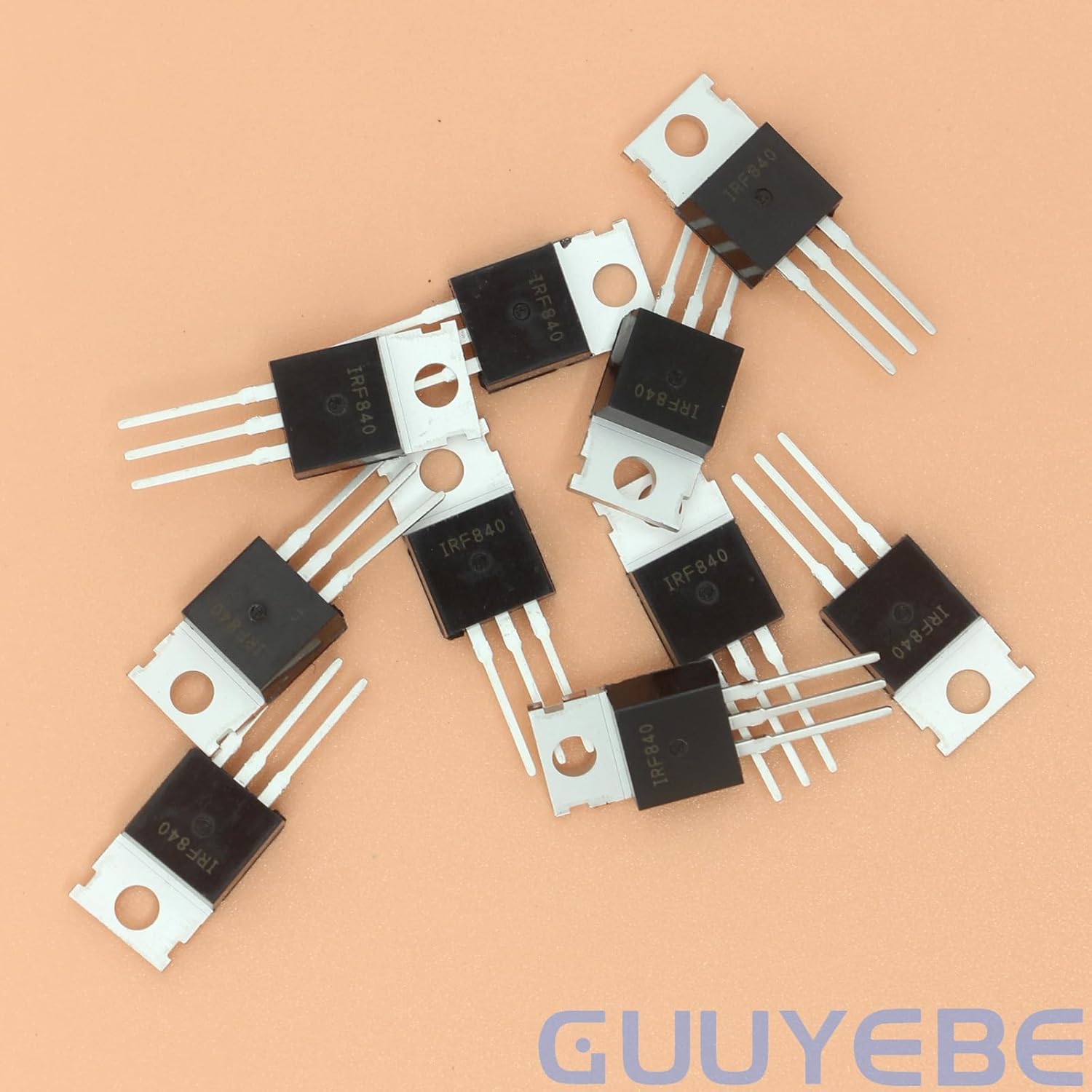GuuYebe IRF840N IRF840 400V 8A IRF840PBF N-Channel Power MOSFET TO-220 Transistors of Semiconductor Products