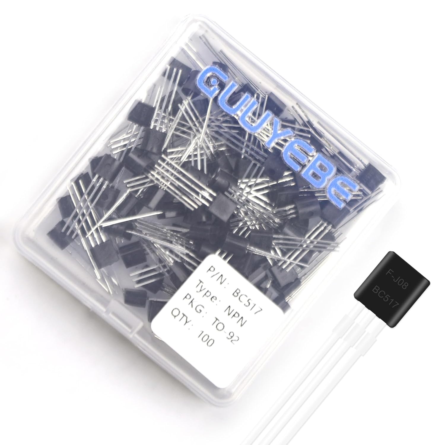 GuuYebe BC517 Transistor TO-92 NPN BJT Transistors of Semiconductor Products