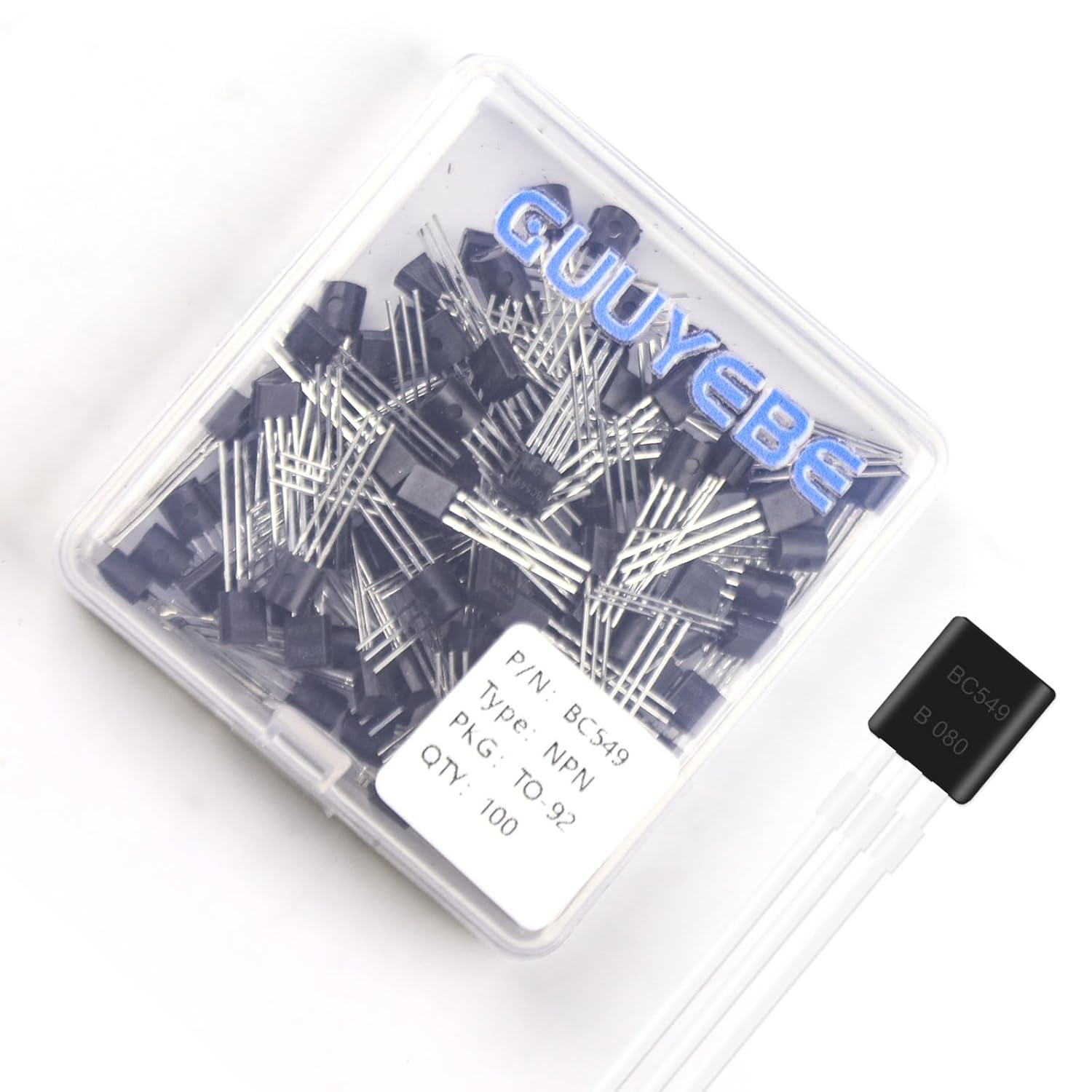 GuuYebe BC549 Transistor TO-92 NPN BJT Transistors of Semiconductor Products