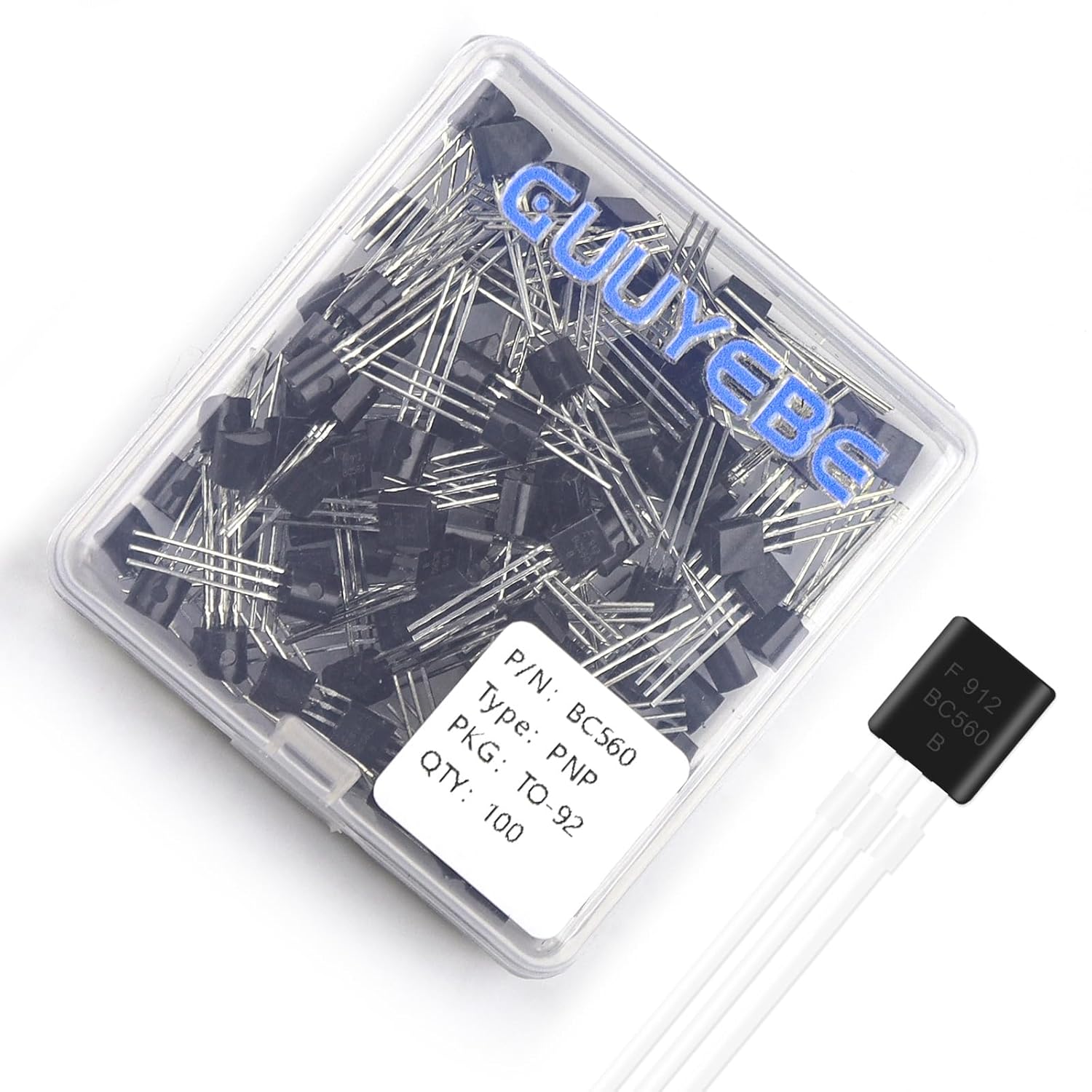GuuYebe BC560 Transistor TO-92 PNP BJT Transistors of Semiconductor Products