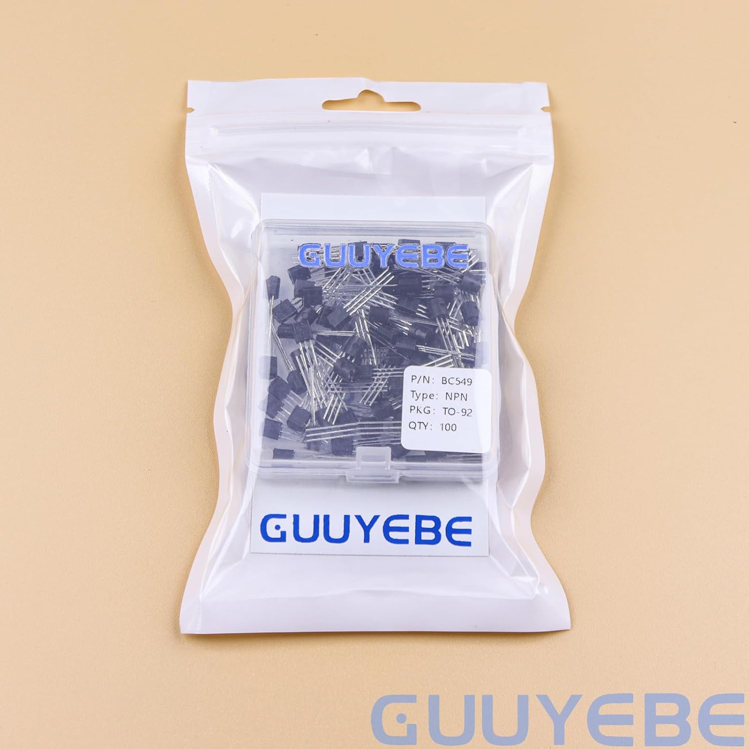 GuuYebe BC549 Transistor TO-92 NPN BJT Transistors of Semiconductor Products