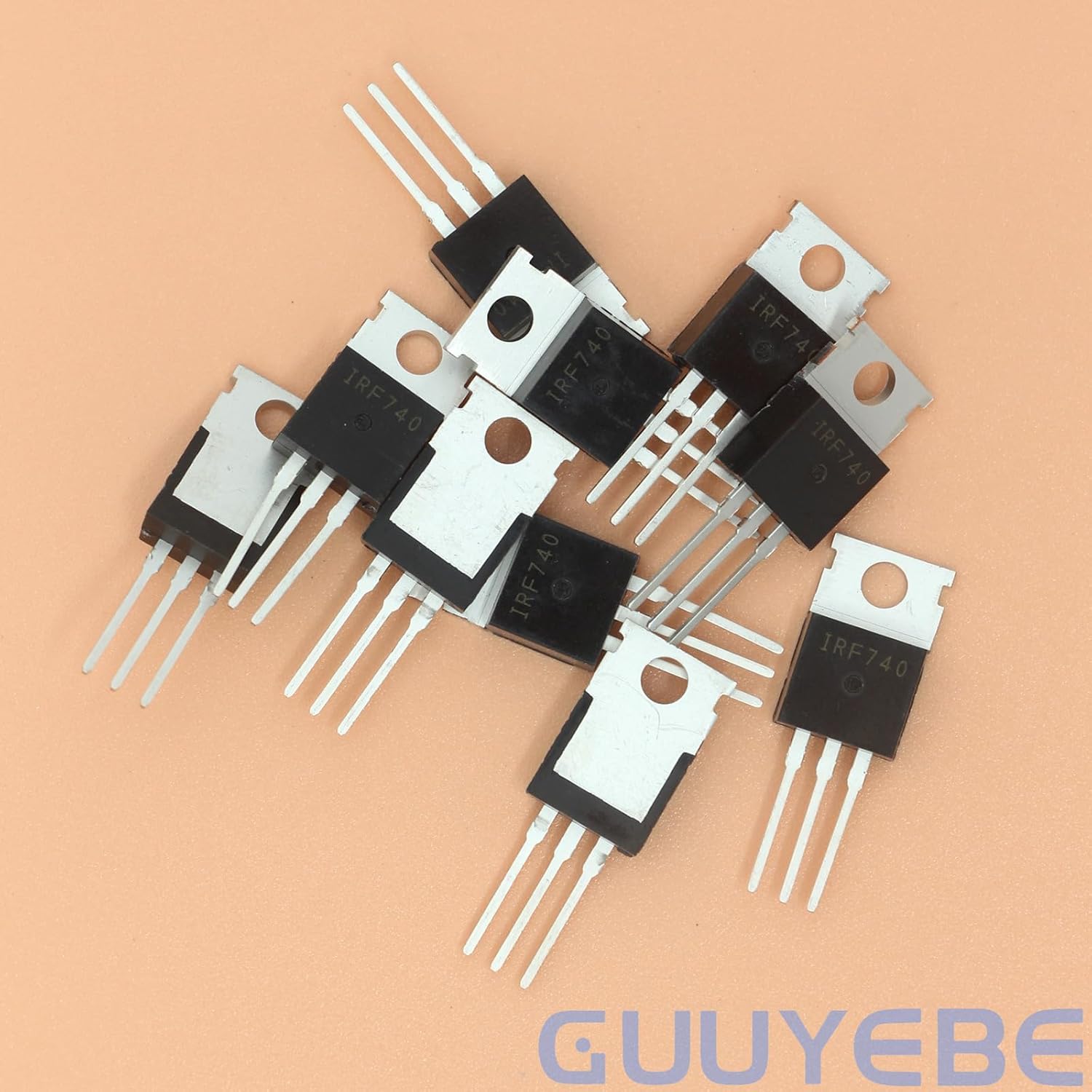 GuuYebe IRF740N IRF740 400V 7A IRF740PBF N-Channel Power MOSFET TO-220 Transistors of Semiconductor Products