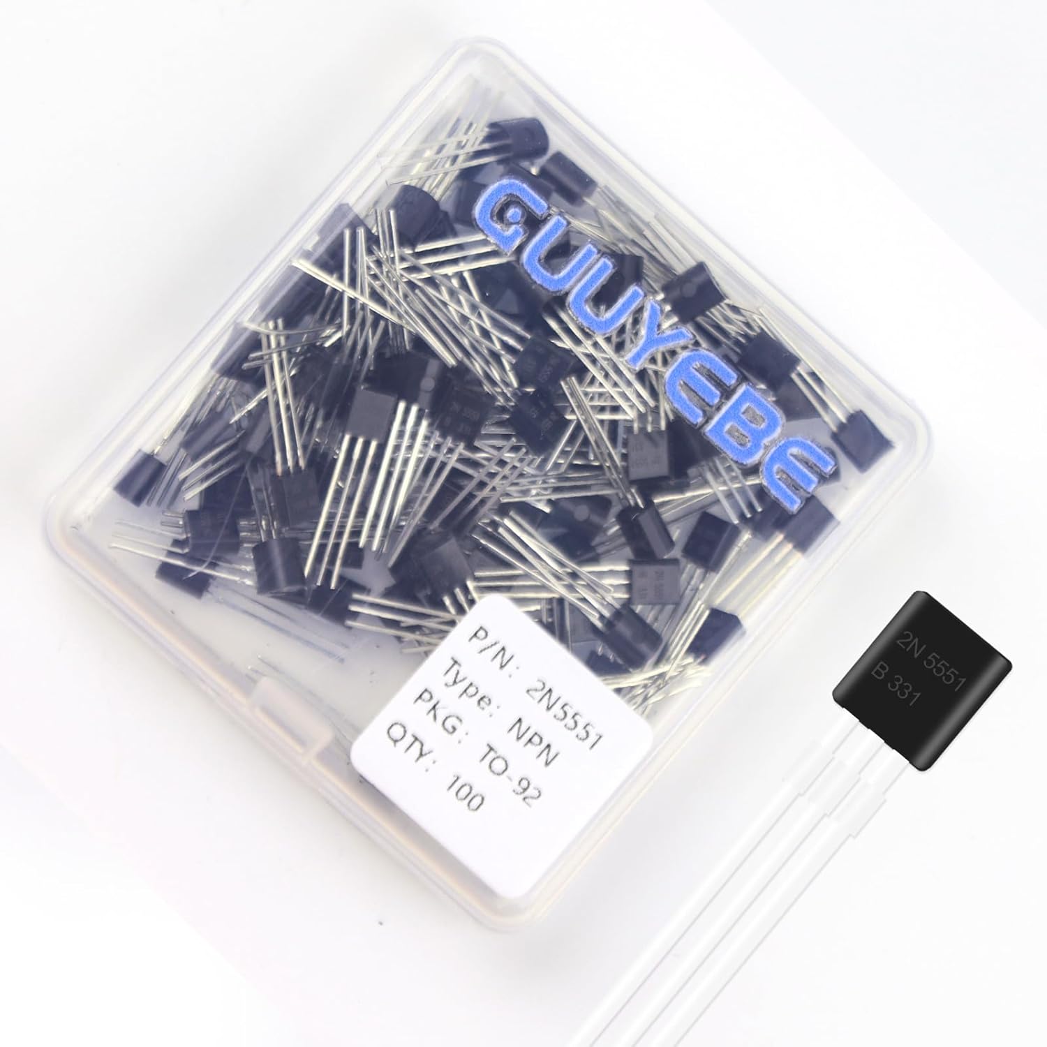GuuYebe 2N5551 Transistor TO-92 NPN BJT Transistors of Semiconductor Products