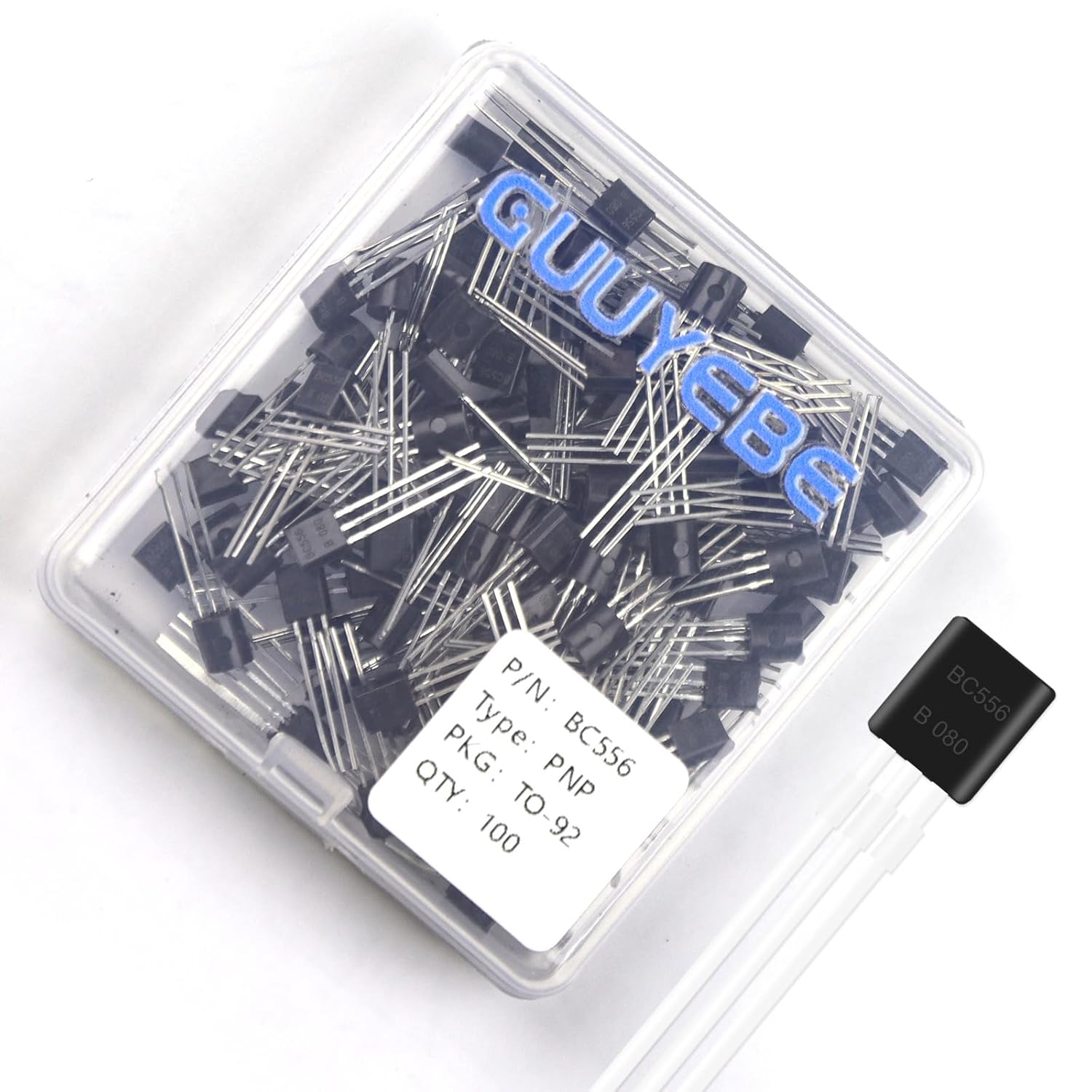 GuuYebe BC556 Transistor TO-92 PNP BJT Transistors of Semiconductor Products